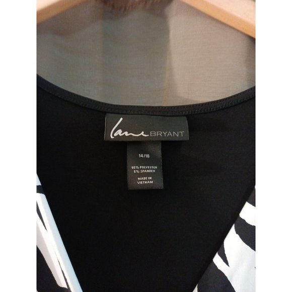 Women's Lane Bryant Drop Waist V-neck Stretchy Classy Career Dress Size 14/16 - Picture 4 of 7